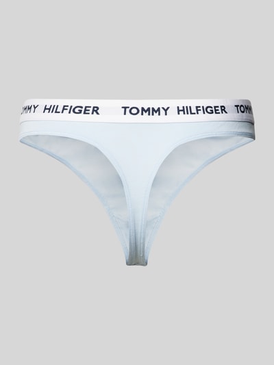 TOMMY HILFIGER String mit elastischem Logo-Bund Hellblau 3