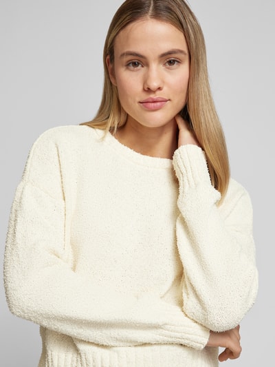 Only Loose Fit Strickpullover mit weichem Garn Modell 'TERESA' Offwhite 3