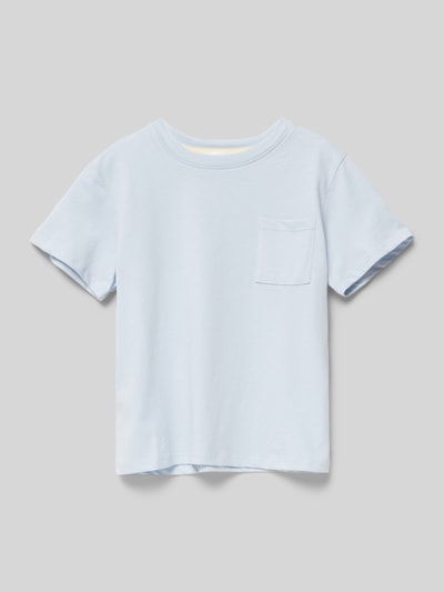 Mango T-Shirt mit Brusttasche Bleu 1