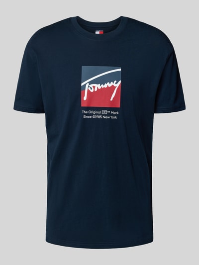 Tommy Jeans Regular Fit T-Shirt aus reiner Baumwolle Marine 2