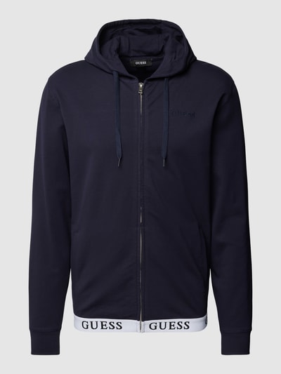 GUESS Sweatjacke mit Label-Print Marine 2