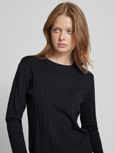 ARMANI EXCHANGE Strickpullover mit Strukturmuster Black 3