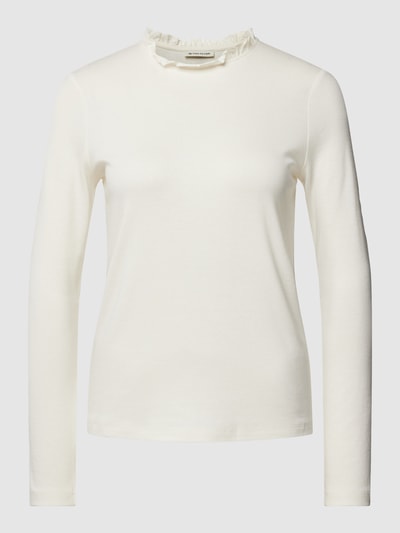 Tom Tailor Shirt met lange mouwen in effen design Offwhite - 2