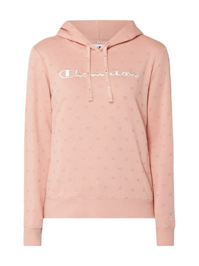 CHAMPION Bluza z kapturem i wyhaftowanym logo Różowy 2