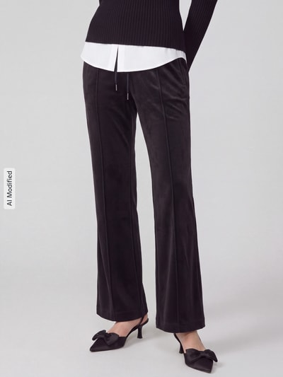 Juicy Couture Jogpants z trokiem Czarny 4