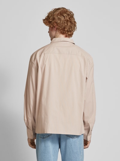 Pegador Oversized Freizeithemd mit Knopfleiste Taupe 5