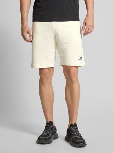 EA7 Emporio Armani Shorts mit elastischem Bund Offwhite 4