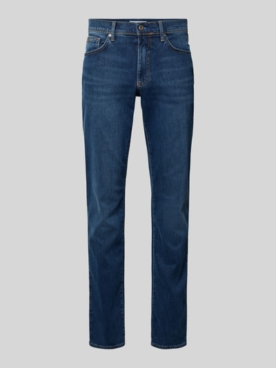 Brax Straight Fit Jeans mit 5-Pocket-Design Modell 'Cadiz' Blau 2