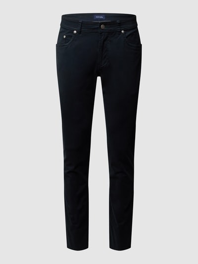 Christian Berg Men Broek met stretch en rechte pasvorm  Marineblauw - 2