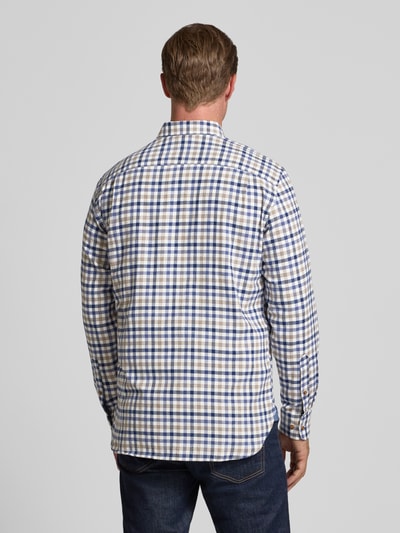 Christian Berg Men Slim Fit Freizeithemd mit Button-Down-Kragen Taupe 5