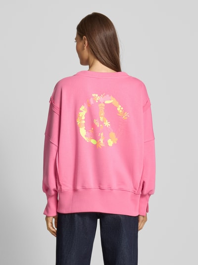 miss goodlife Relaxed fit sweatshirt met ronde hals Roze - 5