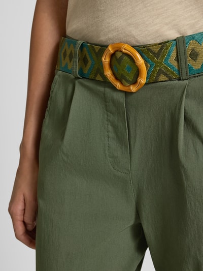 ZABAIONE Stoffhose mit französischen Eingrifftaschen Khaki 3