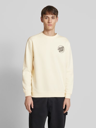 SANTA CRUZ Sweatshirt mit Label-Print Beige 4