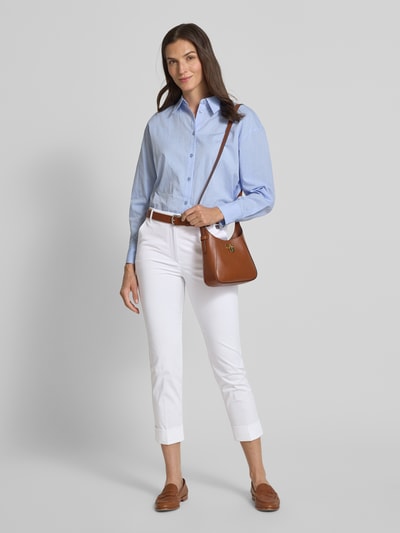 Marc Cain Regular fit broek met verkorte pasvorm en steekzakken Wit - 1