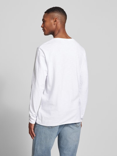 Strellson Longsleeve mit geripptem Rundhalsausschnitt Modell 'Colin' Weiss 5