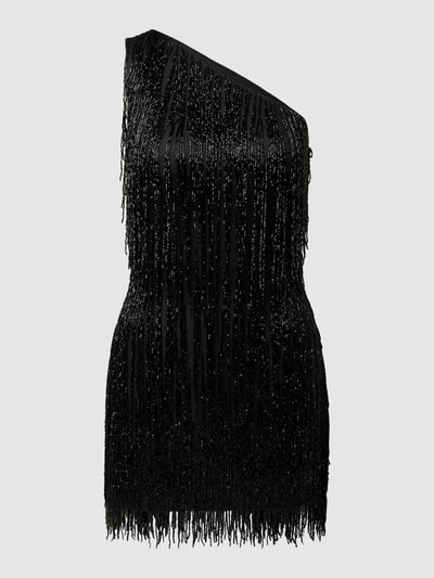 LACE & BEADS Minikleid mit One-Shoulder-Träger Black 2