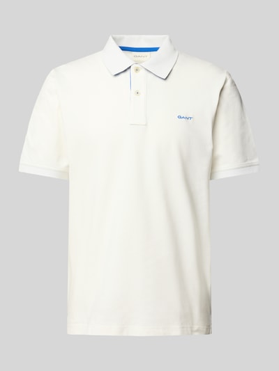Gant Regular Fit Poloshirt mit Label-Stitching Offwhite 2