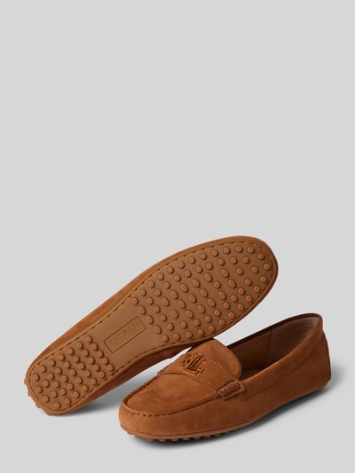 Lauren Ralph Lauren Loafers mit Logo-Applikation Modell 'BARNSBURY' Camel 3