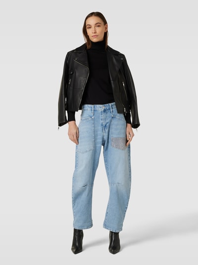 MAC Baggy fit jeans met cargozakken Lichtblauw - 1