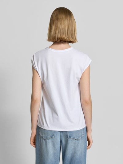Christian Berg Woman t-shirt z okrągłym dekoltem i zrolowanym brzegiem Biały 5