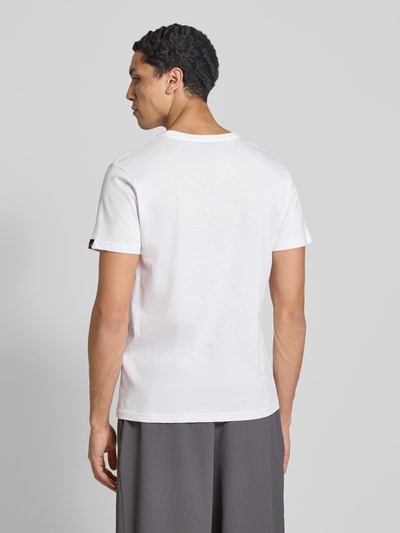 Alpha Industries T-Shirt mit Label-Print Weiss 5