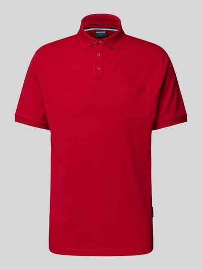 HECHTER PARIS Poloshirt met korte knoopsluiting Lichtrood - 2
