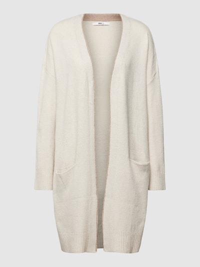 ONLY Cardigan mit Eingrifftaschen Modell 'GABRIEL' Ecru Melange 2