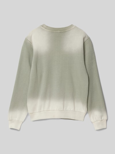 s.Oliver RED LABEL Regular Fit Sweatshirt aus reiner Baumwolle mit Spray-Effekt Khaki 3