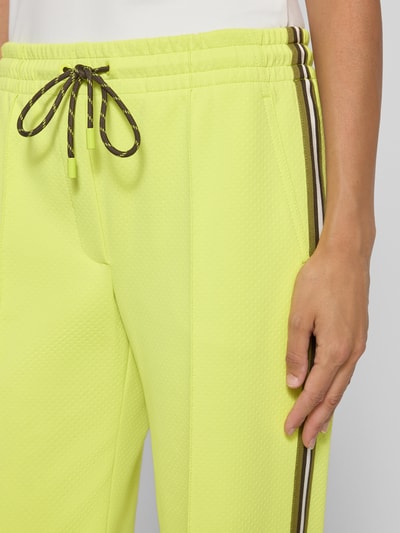 Marc Cain Straight Fit Jogginghose mit Tunnelzug Neon Gelb 3