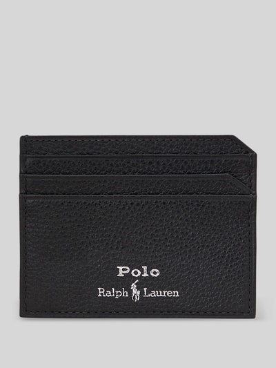 Polo Ralph Lauren Kartenetui aus Kalbsleder mit Kartenfächern Black 1