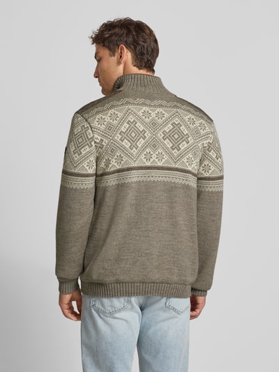 Ellesse Wolljacke mit Stehkragen Modell 'TAURASI' Hellgrau 5