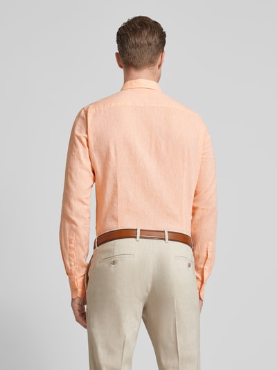 JOOP! Slim Fit Business-Hemd in unifarbenem Design Apricot 5