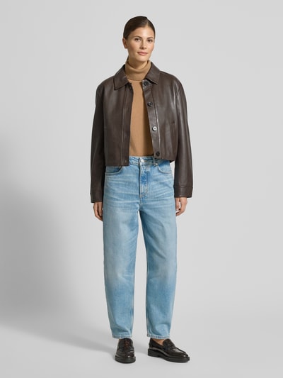 Marc O'Polo Jeansy o kroju wide fit z mieszanki bawełny model „LARA” Jeansowy niebieski 1