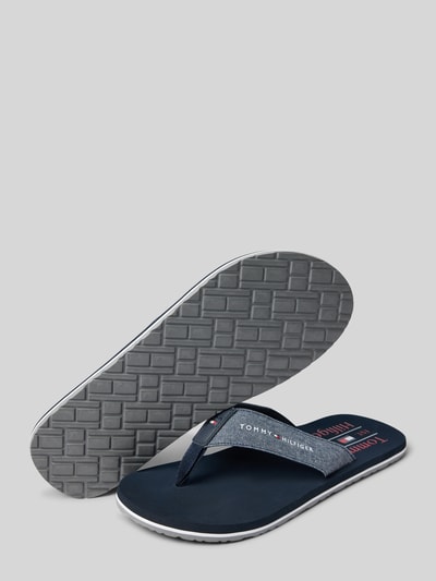 Tommy Hilfiger Flip Flops mit Denim-Riemchen Marine 4