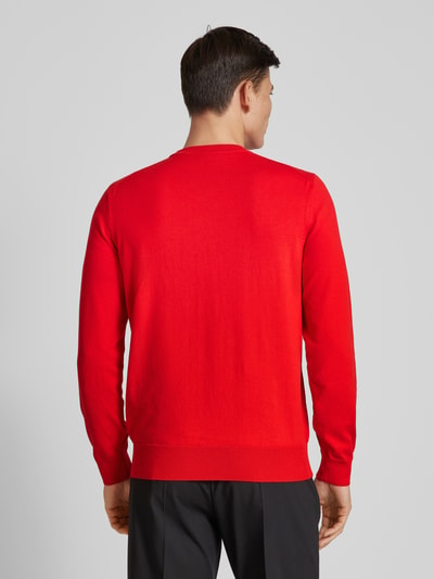 BOSS Strickpullover mit Label-Stitching Modell 'Pacas' Rot 5