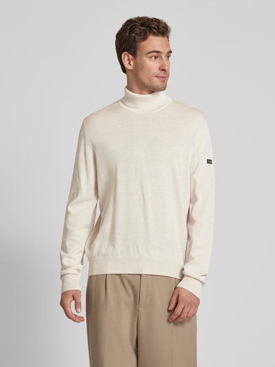 MAERZ Muenchen Strickpullover mit Rollkragen Offwhite 4