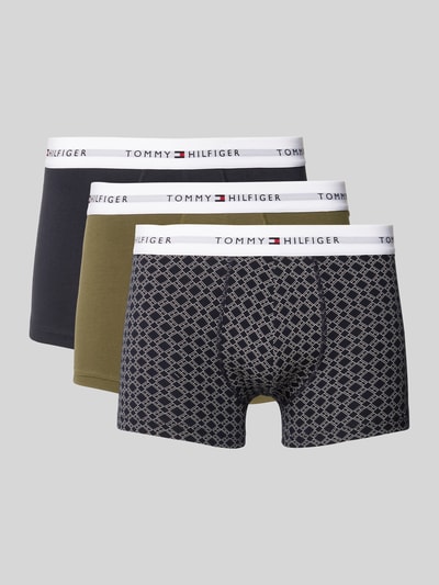 Tommy Hilfiger Trunks aus Baumwoll-Mix im 3er-Pack Oliv 1