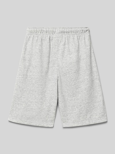 Productfoto, Shorts met logo en elastische tailleband van CHAMPION, katoenmix, relaxed fit, grijs, Tunnelkoord, maat 140, textuur effen.