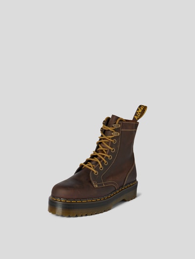 Dr.Martens Schnürboots aus echtem Leder Mittelbraun 2