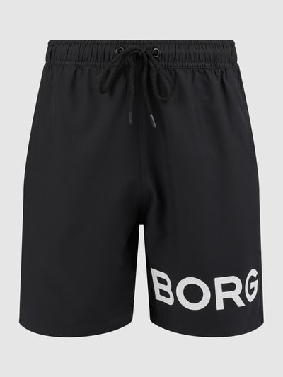 Björn Borg Badehose mit Logo-Print  Schwarz 2
