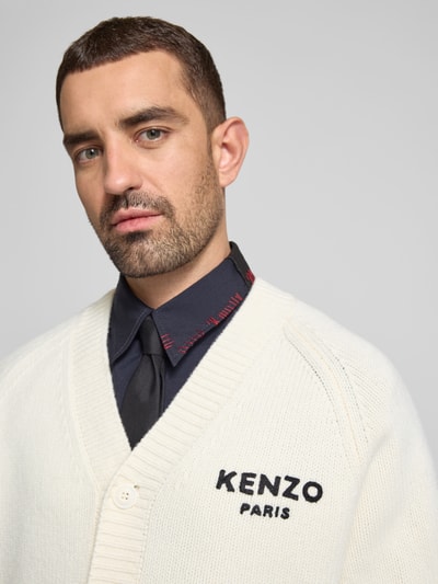 Kenzo Cardigan in Strick-Optik Offwhite 3