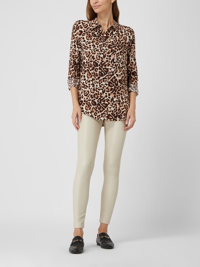 Princess Goes Hollywood Bluse mit Leopardenmuster Hellbraun 1