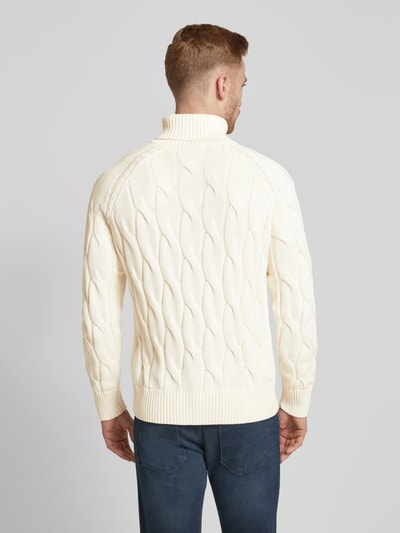 SELECTED HOMME Strickpullover mit Rollkragen Modell 'CALLO' Offwhite 5