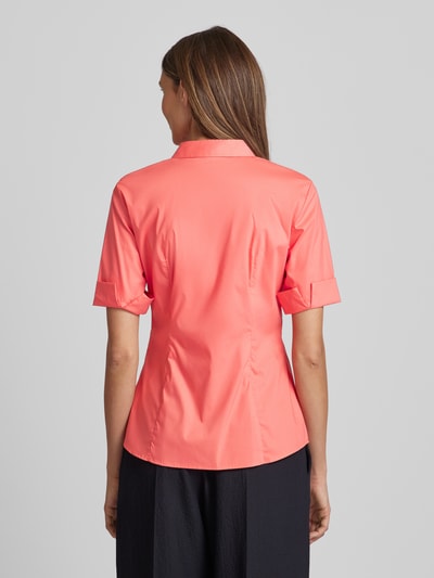 Christian Berg Woman Selection Overhemdblouse met afdekstrook Koraal - 5