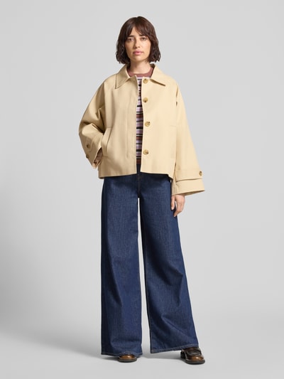 MANGO Jacke mit Ärmelriegeln Modell 'CUBA' Beige 1