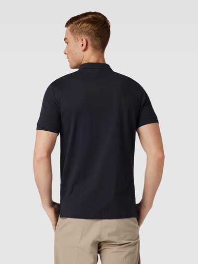 ARMANI EXCHANGE Koszulka polo z napisem z logo model ‘Shoulder Piping’ Ciemnoniebieski 5