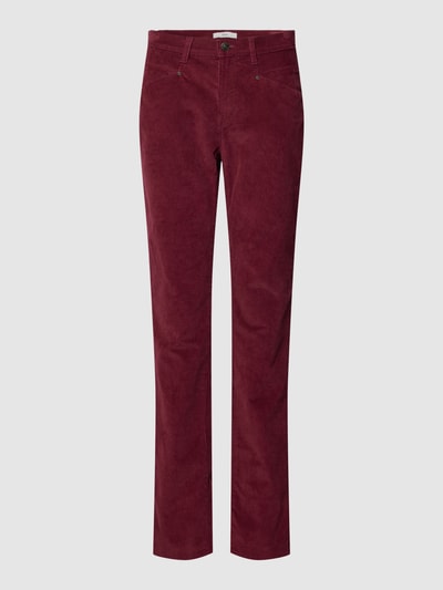 Brax Corduroy broek met steekzakken Rood - 2