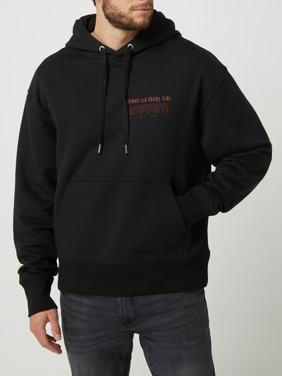 Vertere Hoodie aus Baumwollmischung Modell 'Universal Body Talk' Black 4