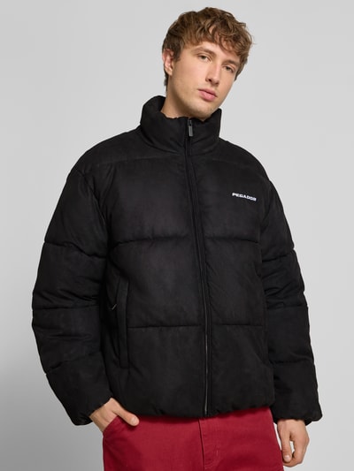 Pegador Kurtka pikowana o kroju regular fit z wyhaftowanym logo model ‘Sidan’ Czarny 3