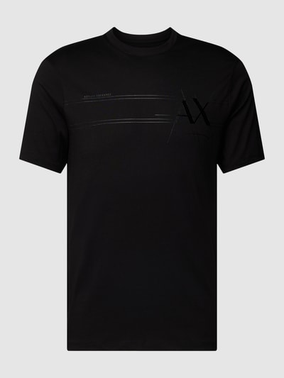 ARMANI EXCHANGE T-shirt met labelprint Zwart - 2